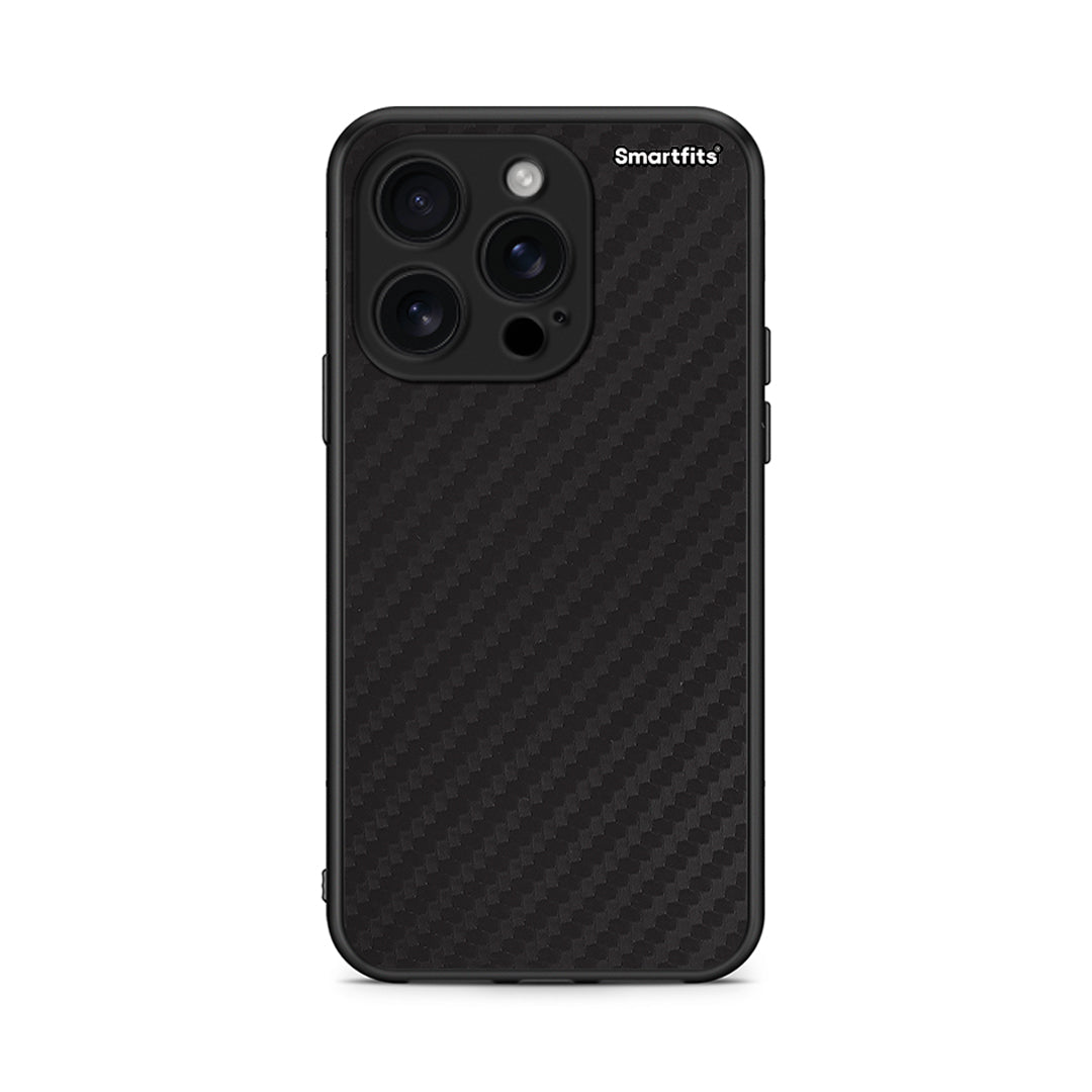 iPhone 16 Pro Carbon Black θήκη από τη Smartfits με σχέδιο στο πίσω μέρος και μαύρο περίβλημα | Smartphone case with colorful back and black bezels by Smartfits