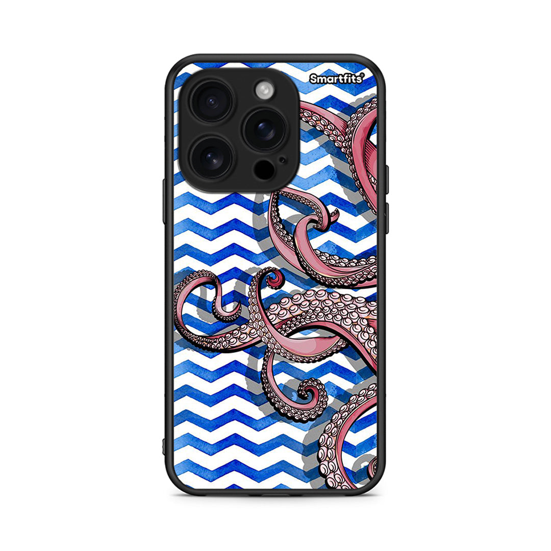 iPhone 16 Pro Chevron Devilfish θήκη από τη Smartfits με σχέδιο στο πίσω μέρος και μαύρο περίβλημα | Smartphone case with colorful back and black bezels by Smartfits