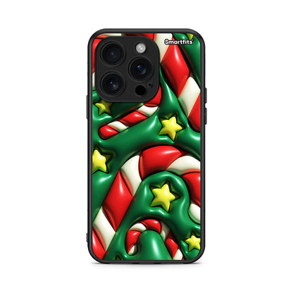 iPhone 16 Pro Christmas Bubbles θήκη από τη Smartfits με σχέδιο στο πίσω μέρος και μαύρο περίβλημα | Smartphone case with colorful back and black bezels by Smartfits