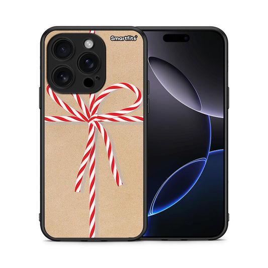 Θήκη iPhone 16 Pro Christmas Gift από τη Smartfits με σχέδιο στο πίσω μέρος και μαύρο περίβλημα | iPhone 16 Pro Christmas Gift case with colorful back and black bezels