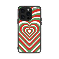 Thumbnail for iPhone 16 Pro Christmas Hearts θήκη από τη Smartfits με σχέδιο στο πίσω μέρος και μαύρο περίβλημα | Smartphone case with colorful back and black bezels by Smartfits