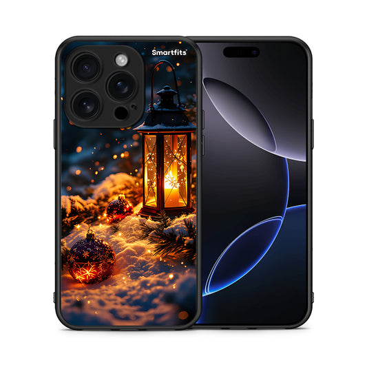 Θήκη iPhone 16 Pro Christmas Ornaments από τη Smartfits με σχέδιο στο πίσω μέρος και μαύρο περίβλημα | iPhone 16 Pro Christmas Ornaments case with colorful back and black bezels