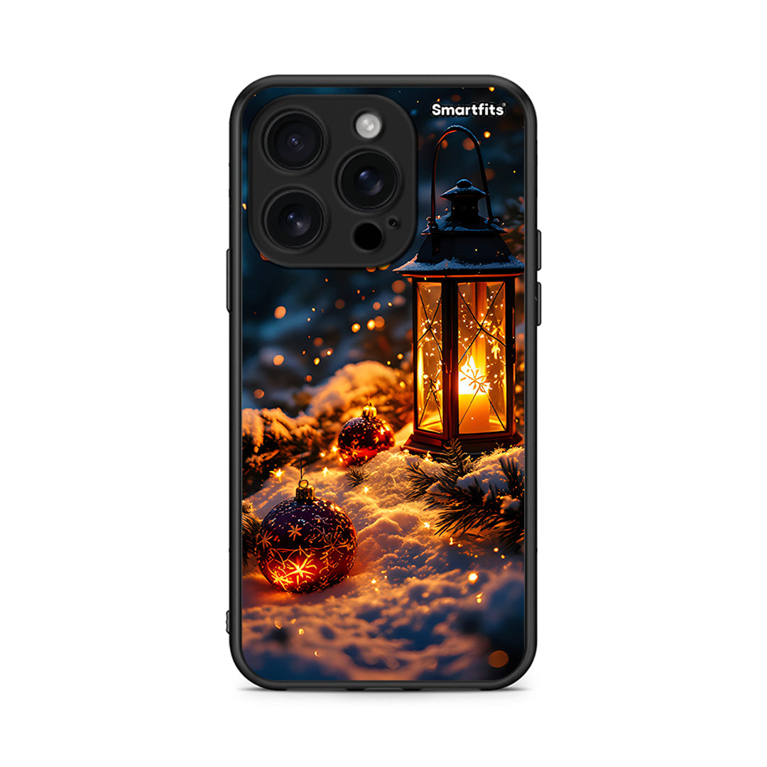 iPhone 16 Pro Christmas Ornaments θήκη από τη Smartfits με σχέδιο στο πίσω μέρος και μαύρο περίβλημα | Smartphone case with colorful back and black bezels by Smartfits