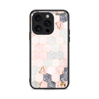 Thumbnail for 4 - iPhone 16 Pro Hexagon Pink Marble case, cover, bumper