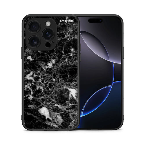 Θήκη iPhone 16 Pro Male Marble από τη Smartfits με σχέδιο στο πίσω μέρος και μαύρο περίβλημα | iPhone 16 Pro Male Marble case with colorful back and black bezels