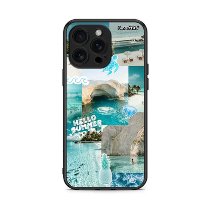 iPhone 16 Pro Max Aesthetic Summer Θήκη από τη Smartfits με σχέδιο στο πίσω μέρος και μαύρο περίβλημα | Smartphone case with colorful back and black bezels by Smartfits