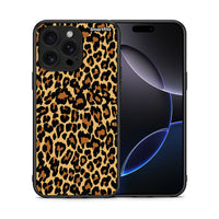 Thumbnail for Θήκη iPhone 16 Pro Max Leopard Animal από τη Smartfits με σχέδιο στο πίσω μέρος και μαύρο περίβλημα | iPhone 16 Pro Max Leopard Animal case with colorful back and black bezels