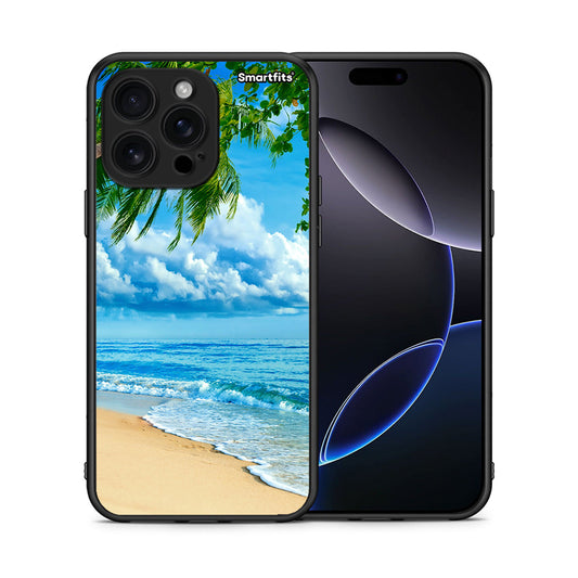 Θήκη iPhone 16 Pro Max Beautiful Beach από τη Smartfits με σχέδιο στο πίσω μέρος και μαύρο περίβλημα | iPhone 16 Pro Max Beautiful Beach case with colorful back and black bezels
