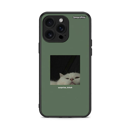 iPhone 16 Pro Max Bitch Surprise θήκη από τη Smartfits με σχέδιο στο πίσω μέρος και μαύρο περίβλημα | Smartphone case with colorful back and black bezels by Smartfits