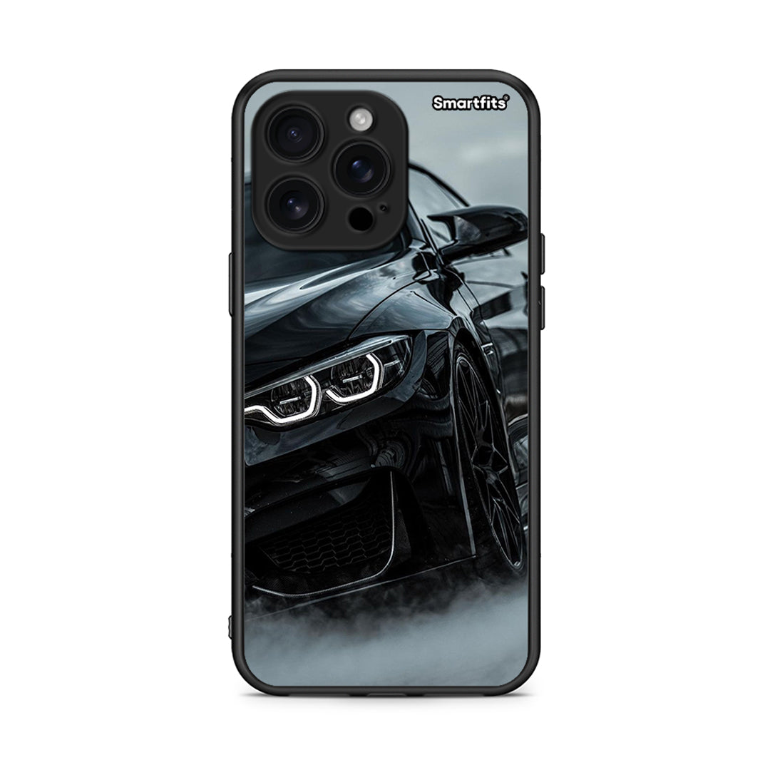iPhone 16 Pro Max Black BMW θήκη από τη Smartfits με σχέδιο στο πίσω μέρος και μαύρο περίβλημα | Smartphone case with colorful back and black bezels by Smartfits