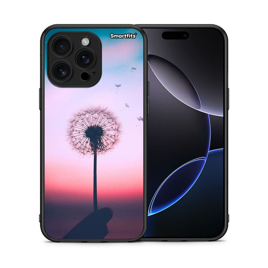 Θήκη iPhone 16 Pro Max Wish Boho από τη Smartfits με σχέδιο στο πίσω μέρος και μαύρο περίβλημα | iPhone 16 Pro Max Wish Boho case with colorful back and black bezels