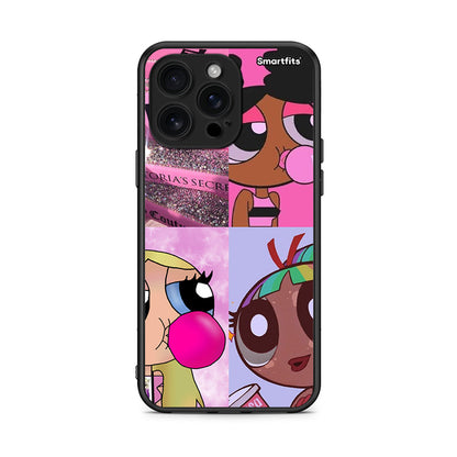 iPhone 16 Pro Max Bubble Girls Θήκη Αγίου Βαλεντίνου από τη Smartfits με σχέδιο στο πίσω μέρος και μαύρο περίβλημα | Smartphone case with colorful back and black bezels by Smartfits