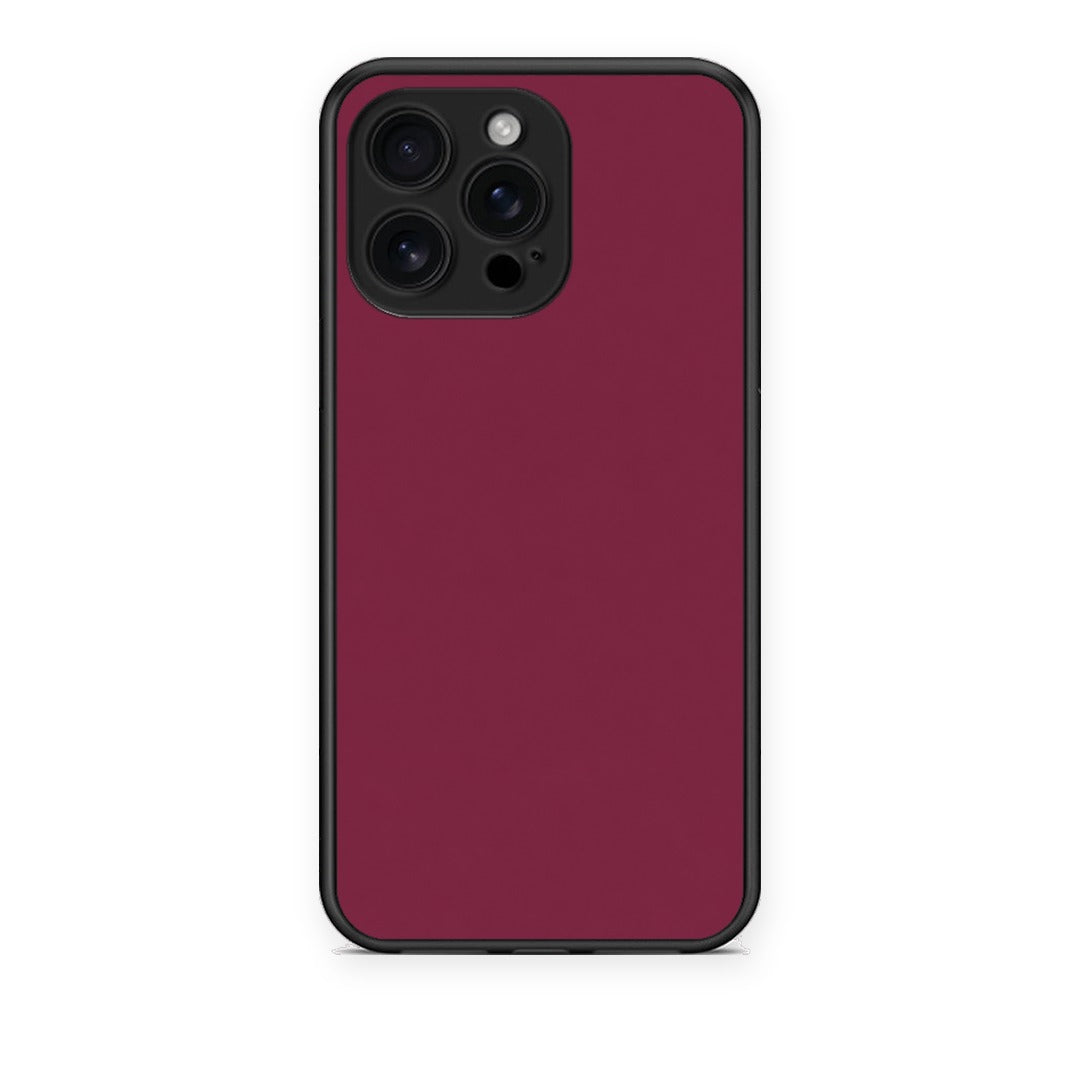 Θήκη iPhone 16 Pro Max Burgundy από τη Smartfits με σχέδιο στο πίσω μέρος και μαύρο περίβλημα | iPhone 16 Pro Max Burgundy case with colorful back and black bezels