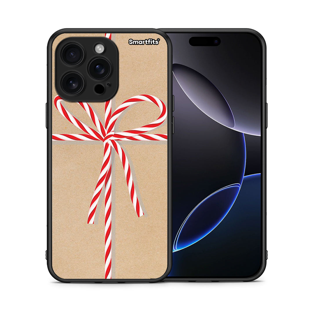 Θήκη iPhone 16 Pro Max Christmas Gift από τη Smartfits με σχέδιο στο πίσω μέρος και μαύρο περίβλημα | iPhone 16 Pro Max Christmas Gift case with colorful back and black bezels