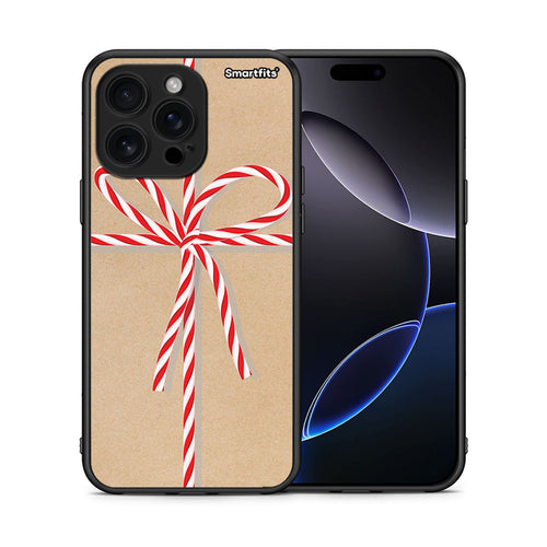 Θήκη iPhone 16 Pro Max Christmas Gift από τη Smartfits με σχέδιο στο πίσω μέρος και μαύρο περίβλημα | iPhone 16 Pro Max Christmas Gift case with colorful back and black bezels