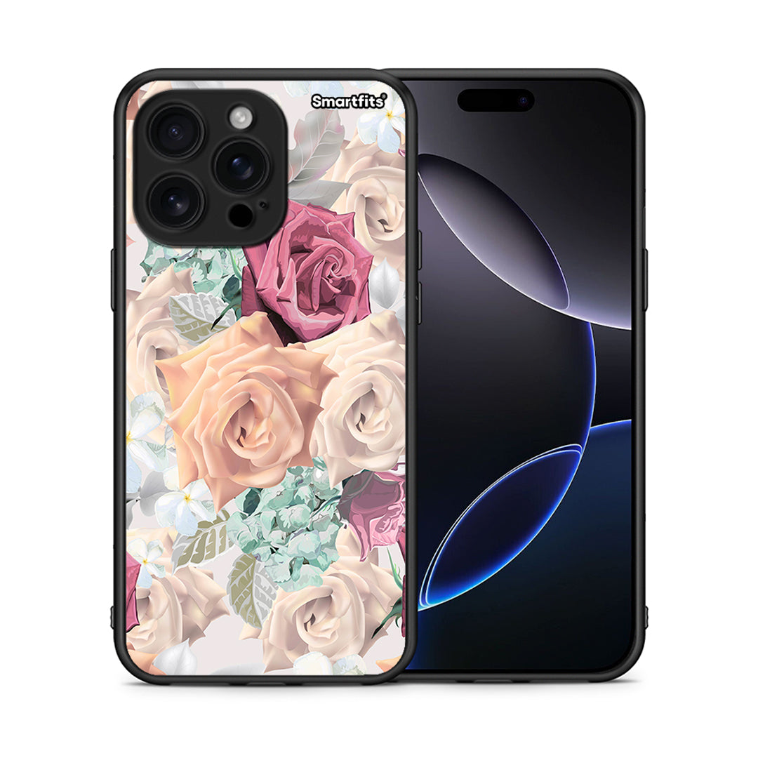 Θήκη iPhone 16 Pro Max Bouquet Floral από τη Smartfits με σχέδιο στο πίσω μέρος και μαύρο περίβλημα | iPhone 16 Pro Max Bouquet Floral case with colorful back and black bezels