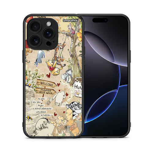 Θήκη iPhone 16 Pro Max Happy Friends από τη Smartfits με σχέδιο στο πίσω μέρος και μαύρο περίβλημα | iPhone 16 Pro Max Happy Friends case with colorful back and black bezels