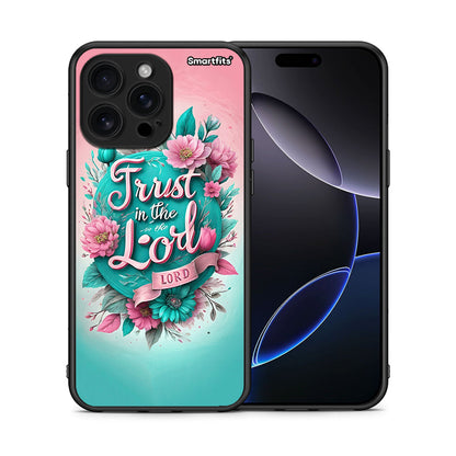Θήκη iPhone 16 Pro Max Lord Trust από τη Smartfits με σχέδιο στο πίσω μέρος και μαύρο περίβλημα | iPhone 16 Pro Max Lord Trust case with colorful back and black bezels