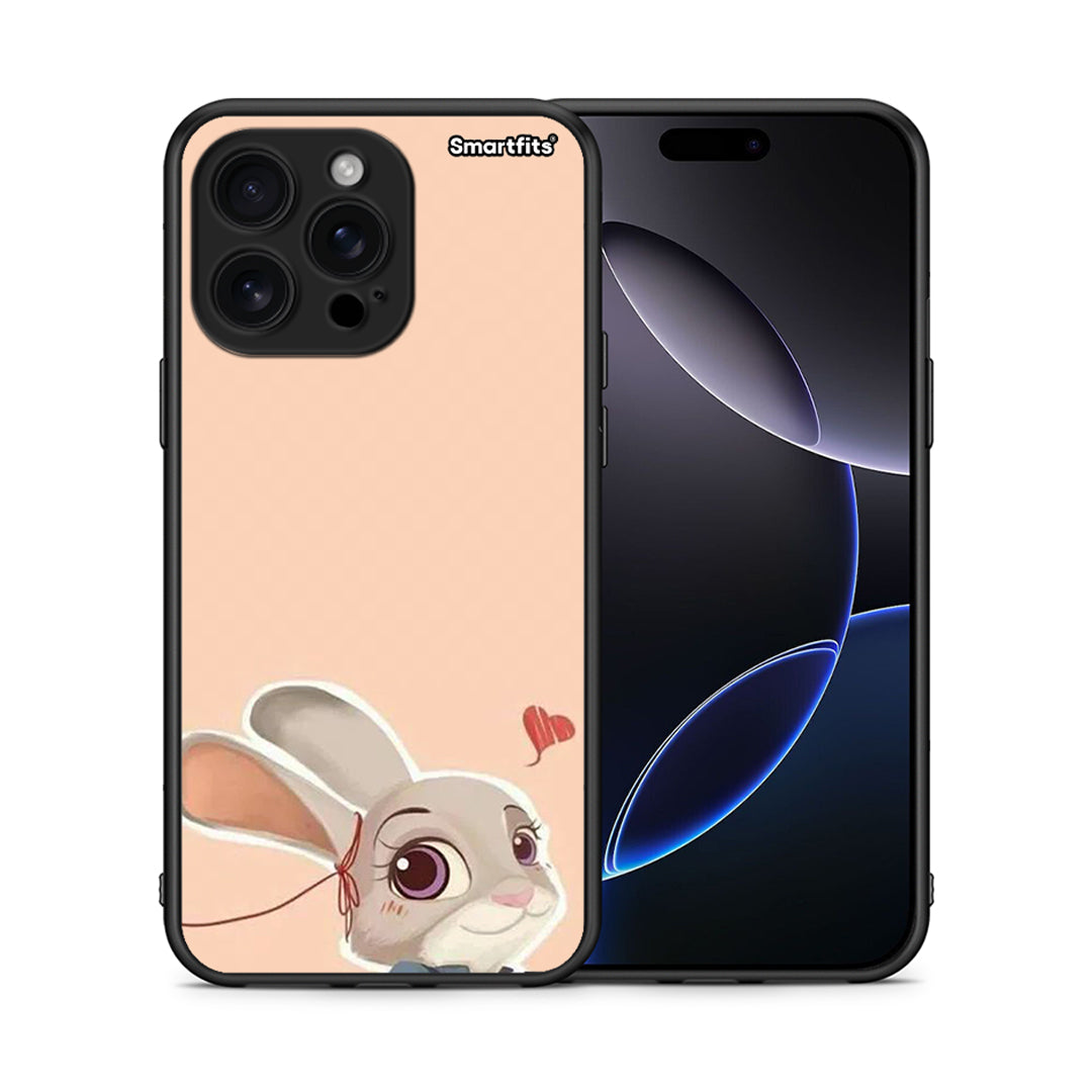 Θήκη iPhone 16 Pro Max Nick Wilde And Judy Hopps Love 2 από τη Smartfits με σχέδιο στο πίσω μέρος και μαύρο περίβλημα | iPhone 16 Pro Max Nick Wilde And Judy Hopps Love 2 case with colorful back and black bezels