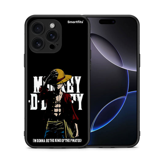 Θήκη iPhone 16 Pro Max Pirate King από τη Smartfits με σχέδιο στο πίσω μέρος και μαύρο περίβλημα | iPhone 16 Pro Max Pirate King case with colorful back and black bezels