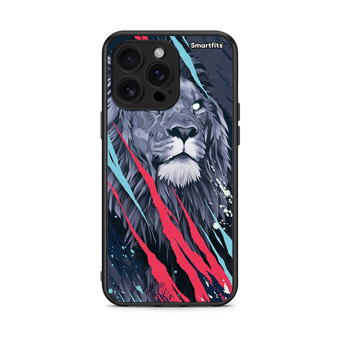 4 - iPhone 16 Pro Max Lion Designer PopArt case, cover, bumper