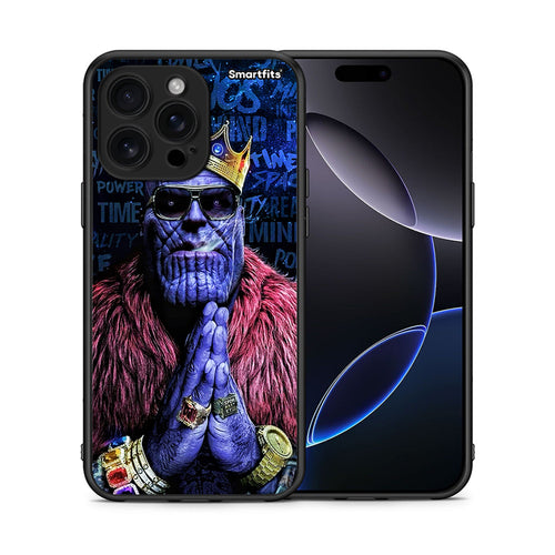 Θήκη iPhone 16 Pro Max Thanos PopArt από τη Smartfits με σχέδιο στο πίσω μέρος και μαύρο περίβλημα | iPhone 16 Pro Max Thanos PopArt case with colorful back and black bezels