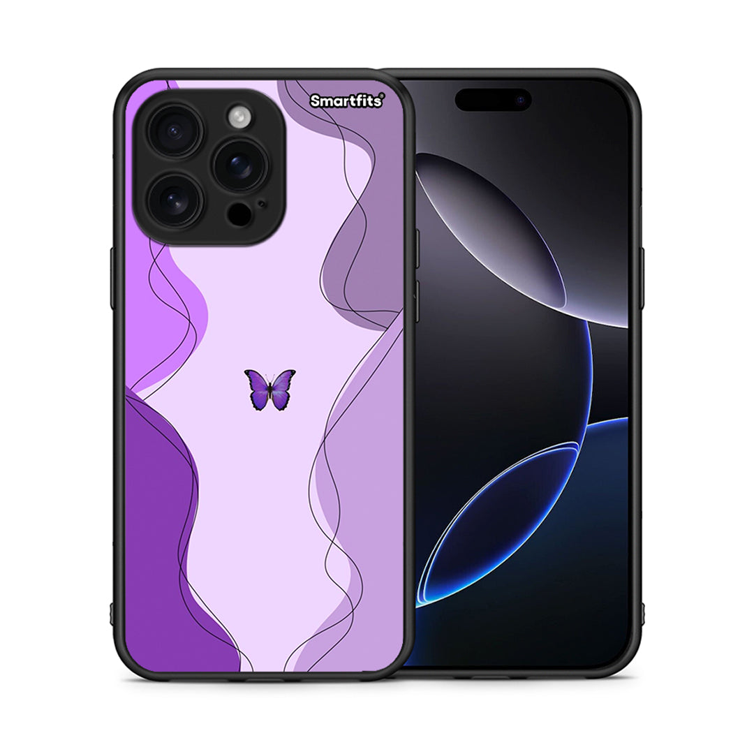 Purple Mariposa - iPhone 16 Pro Max θήκη