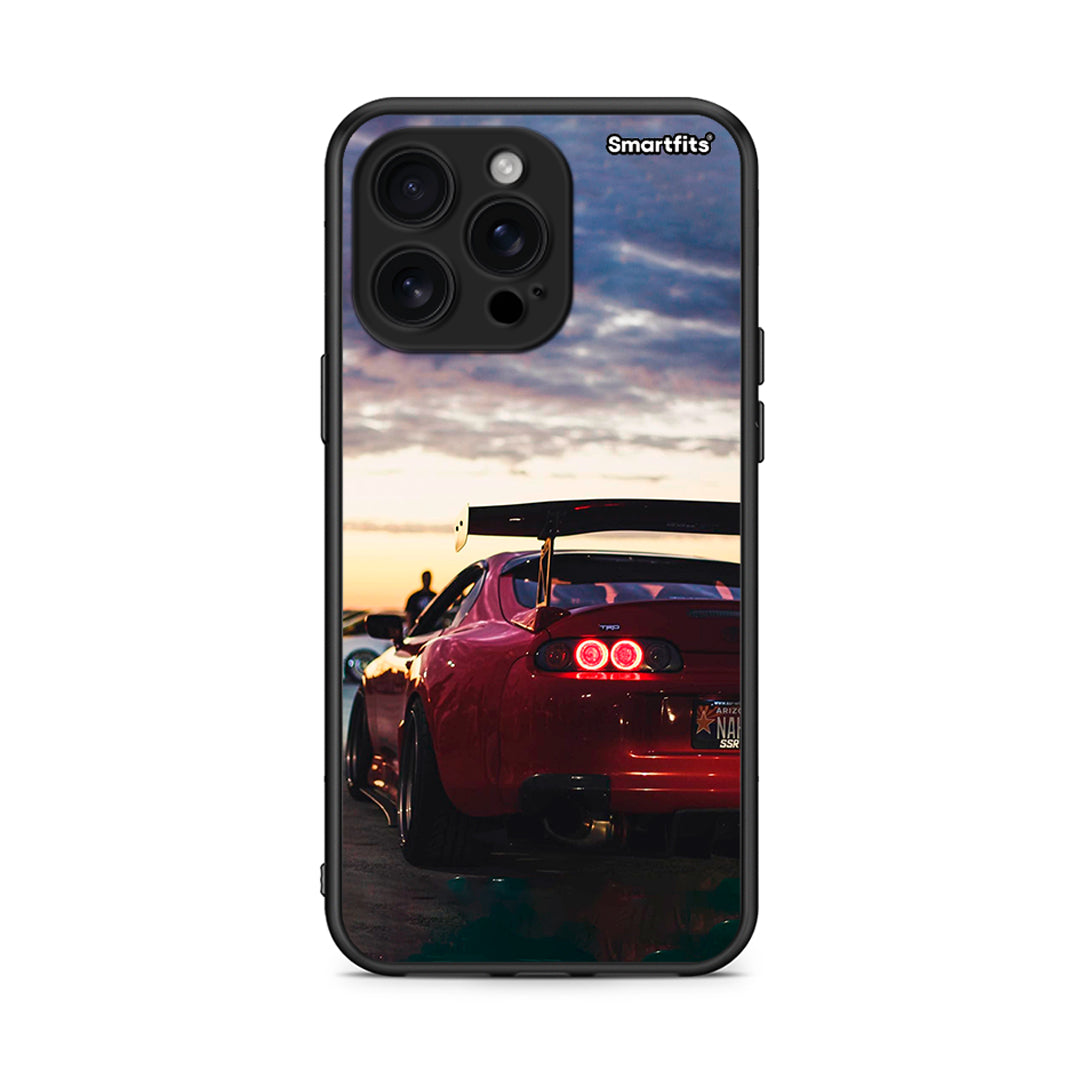 iPhone 16 Pro Max Racing Supra θήκη από τη Smartfits με σχέδιο στο πίσω μέρος και μαύρο περίβλημα | Smartphone case with colorful back and black bezels by Smartfits