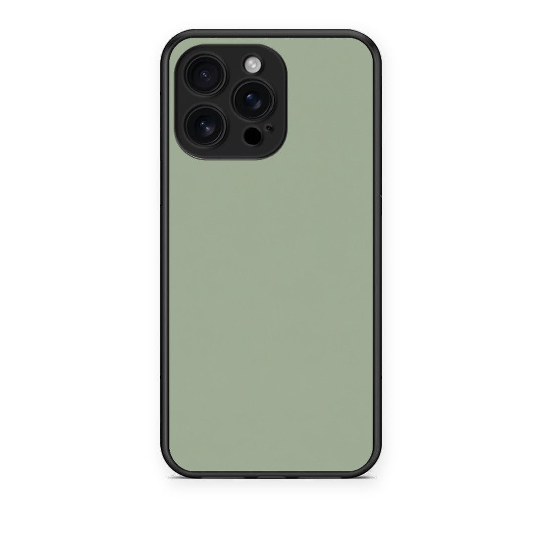 Θήκη iPhone 16 Pro Max Sage Green από τη Smartfits με σχέδιο στο πίσω μέρος και μαύρο περίβλημα | iPhone 16 Pro Max Sage Green case with colorful back and black bezels