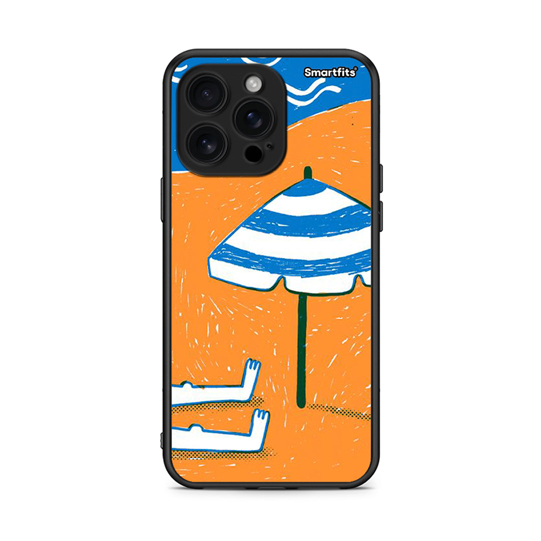 iPhone 16 Pro Max Summering Θήκη από τη Smartfits με σχέδιο στο πίσω μέρος και μαύρο περίβλημα | Smartphone case with colorful back and black bezels by Smartfits