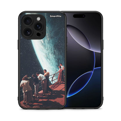 Θήκη iPhone 16 Pro Max Surreal View από τη Smartfits με σχέδιο στο πίσω μέρος και μαύρο περίβλημα | iPhone 16 Pro Max Surreal View case with colorful back and black bezels