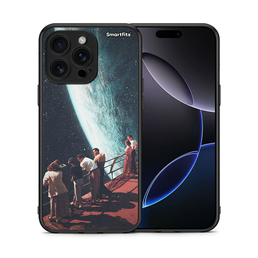 Θήκη iPhone 16 Pro Max Surreal View από τη Smartfits με σχέδιο στο πίσω μέρος και μαύρο περίβλημα | iPhone 16 Pro Max Surreal View case with colorful back and black bezels