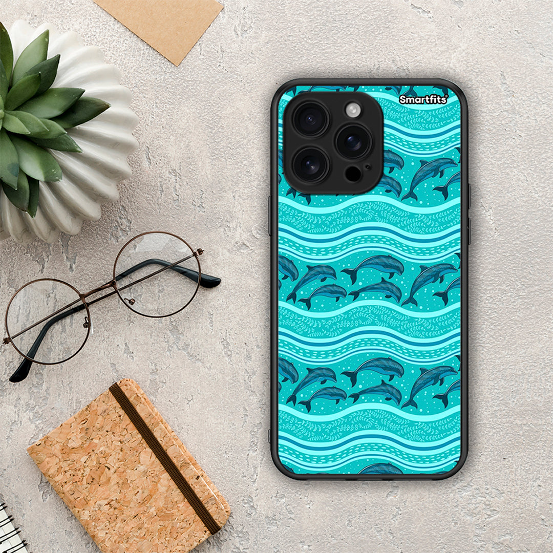 Swimming Dolphins - iPhone 16 Pro Max θήκη