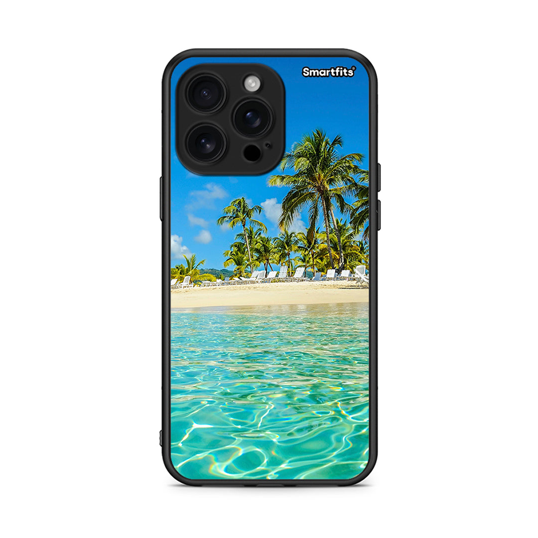 iPhone 16 Pro Max Tropical Vibes Θήκη από τη Smartfits με σχέδιο στο πίσω μέρος και μαύρο περίβλημα | Smartphone case with colorful back and black bezels by Smartfits
