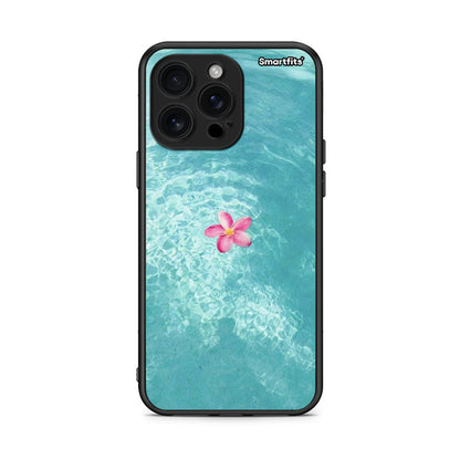 iPhone 16 Pro Max Water Flower Θήκη από τη Smartfits με σχέδιο στο πίσω μέρος και μαύρο περίβλημα | Smartphone case with colorful back and black bezels by Smartfits
