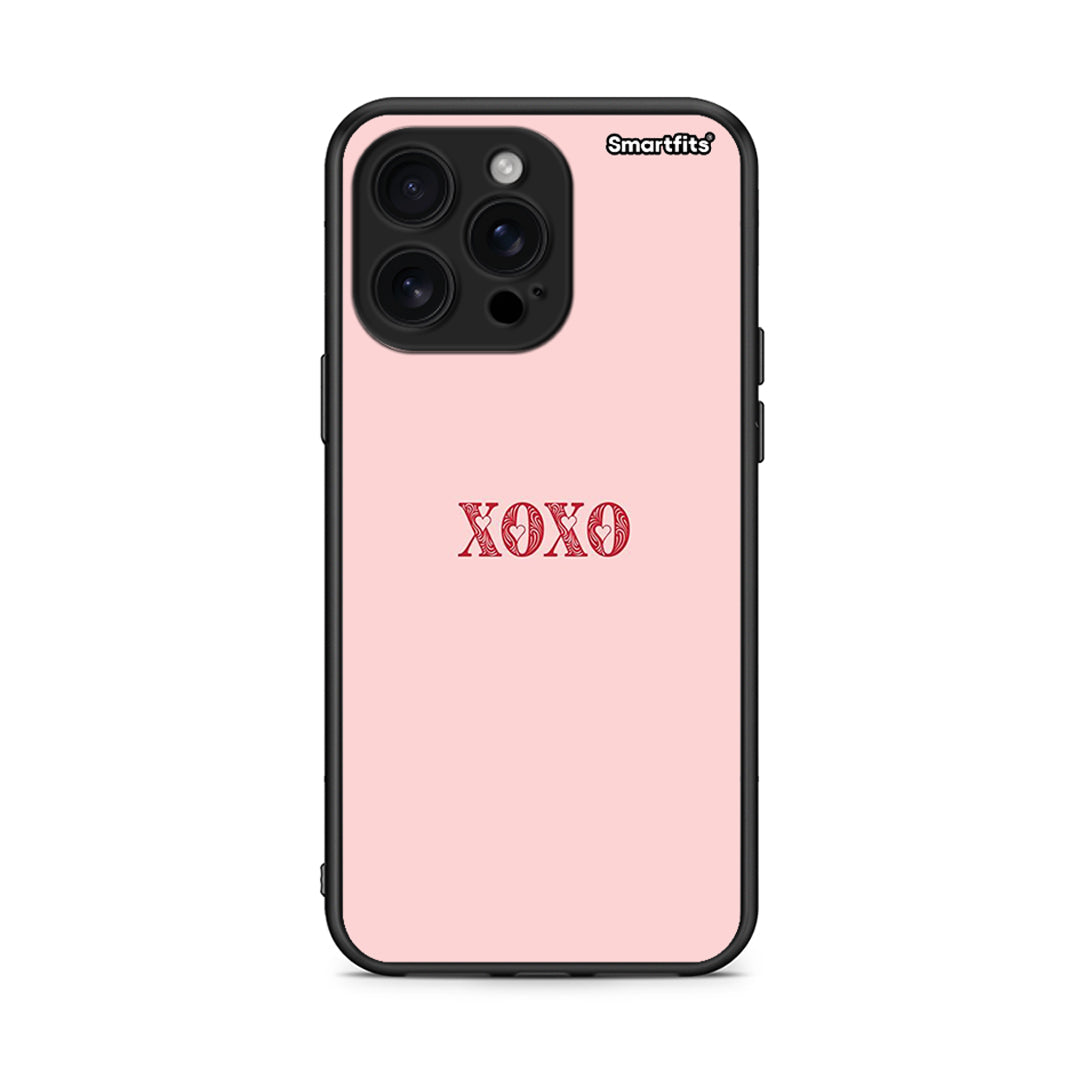 iPhone 16 Pro Max XOXO Love θήκη από τη Smartfits με σχέδιο στο πίσω μέρος και μαύρο περίβλημα | Smartphone case with colorful back and black bezels by Smartfits