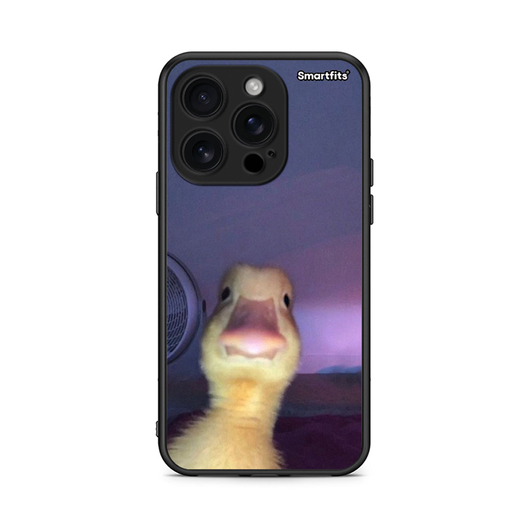 iPhone 16 Pro Meme Duck θήκη από τη Smartfits με σχέδιο στο πίσω μέρος και μαύρο περίβλημα | Smartphone case with colorful back and black bezels by Smartfits