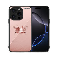 Thumbnail for Θήκη iPhone 16 Pro Crown Minimal από τη Smartfits με σχέδιο στο πίσω μέρος και μαύρο περίβλημα | iPhone 16 Pro Crown Minimal case with colorful back and black bezels