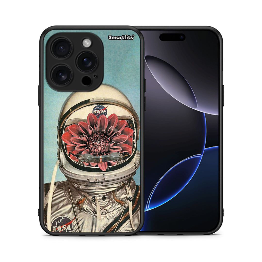 Θήκη iPhone 16 Pro Nasa Bloom από τη Smartfits με σχέδιο στο πίσω μέρος και μαύρο περίβλημα | iPhone 16 Pro Nasa Bloom case with colorful back and black bezels