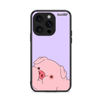 Thumbnail for iPhone 16 Pro Pig Love 2 Θήκη Αγίου Βαλεντίνου από τη Smartfits με σχέδιο στο πίσω μέρος και μαύρο περίβλημα | Smartphone case with colorful back and black bezels by Smartfits