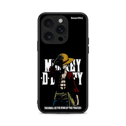 iPhone 16 Pro Pirate King θήκη από τη Smartfits με σχέδιο στο πίσω μέρος και μαύρο περίβλημα | Smartphone case with colorful back and black bezels by Smartfits
