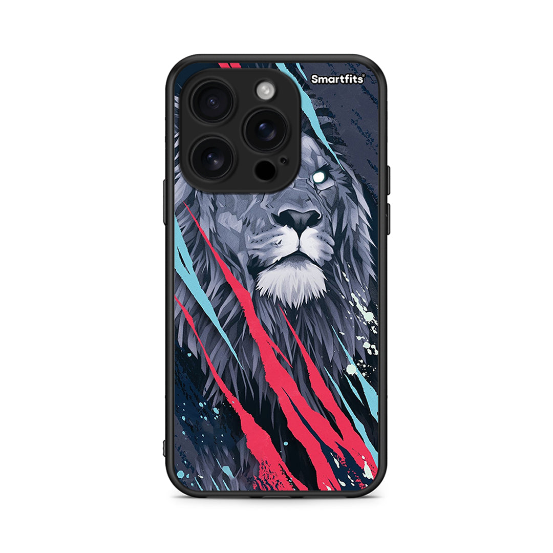 4 - iPhone 16 Pro Lion Designer PopArt case, cover, bumper