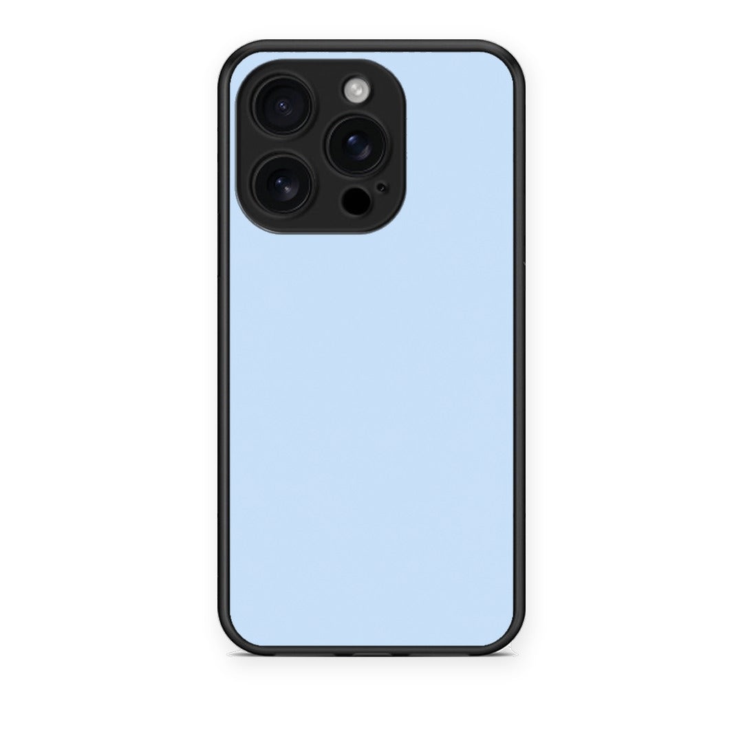 Θήκη iPhone 16 Pro Powder Blue από τη Smartfits με σχέδιο στο πίσω μέρος και μαύρο περίβλημα | iPhone 16 Pro Powder Blue case with colorful back and black bezels
