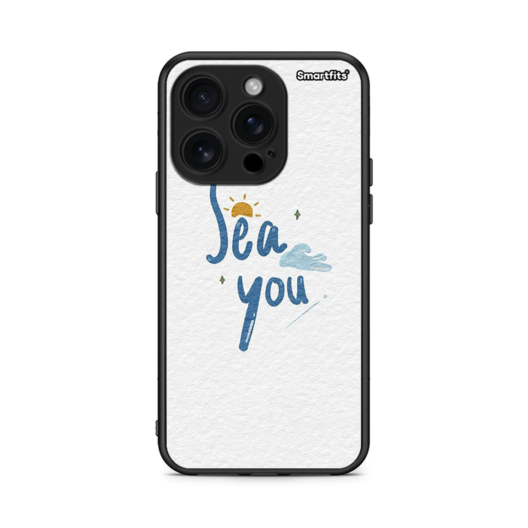 iPhone 16 Pro Sea You Θήκη από τη Smartfits με σχέδιο στο πίσω μέρος και μαύρο περίβλημα | Smartphone case with colorful back and black bezels by Smartfits