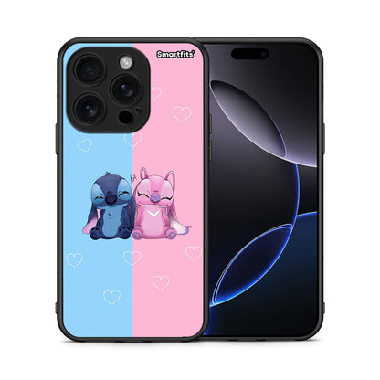 Θήκη iPhone 16 Pro Stitch And Angel από τη Smartfits με σχέδιο στο πίσω μέρος και μαύρο περίβλημα | iPhone 16 Pro Stitch And Angel case with colorful back and black bezels