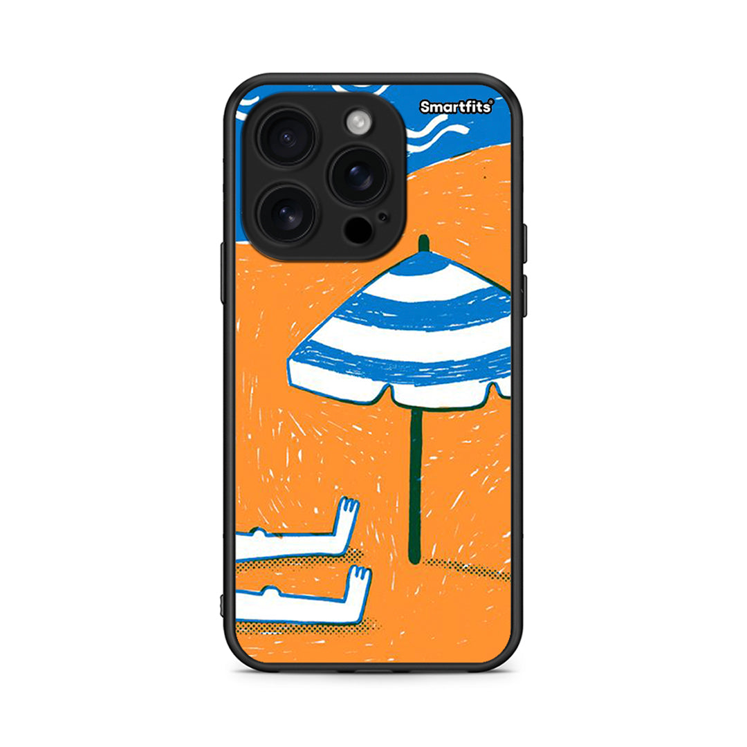 iPhone 16 Pro Summering Θήκη από τη Smartfits με σχέδιο στο πίσω μέρος και μαύρο περίβλημα | Smartphone case with colorful back and black bezels by Smartfits