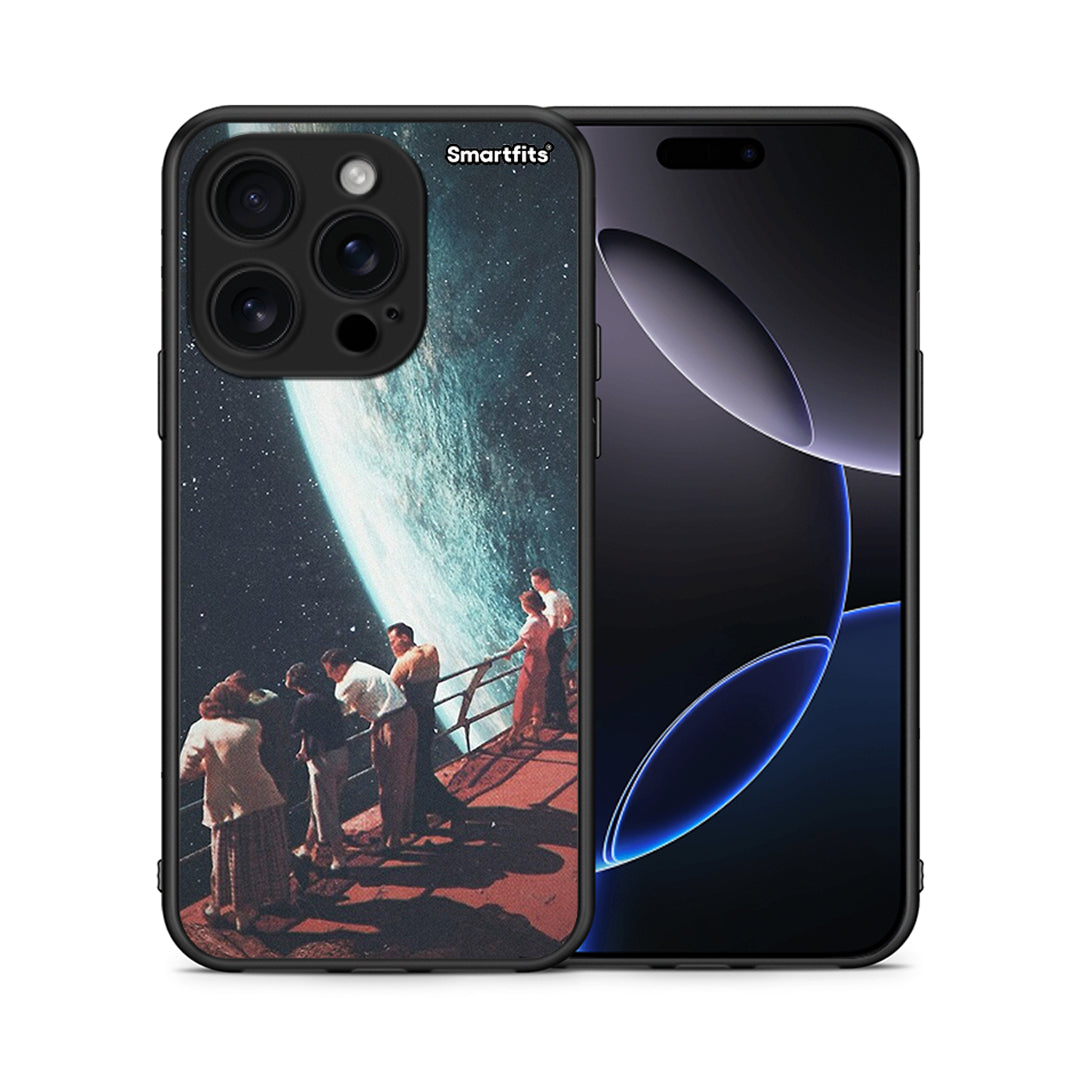 Θήκη iPhone 16 Pro Surreal View από τη Smartfits με σχέδιο στο πίσω μέρος και μαύρο περίβλημα | iPhone 16 Pro Surreal View case with colorful back and black bezels