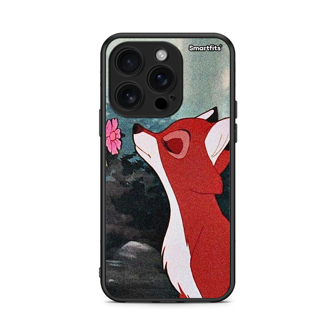 iPhone 16 Pro Tod And Vixey Love 2 θήκη από τη Smartfits με σχέδιο στο πίσω μέρος και μαύρο περίβλημα | Smartphone case with colorful back and black bezels by Smartfits