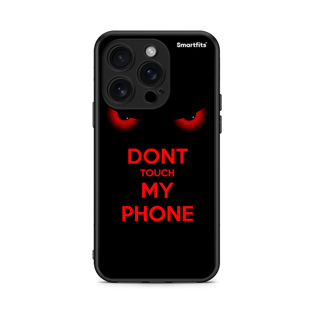 iPhone 16 Pro Touch My Phone Θήκη από τη Smartfits με σχέδιο στο πίσω μέρος και μαύρο περίβλημα | Smartphone case with colorful back and black bezels by Smartfits