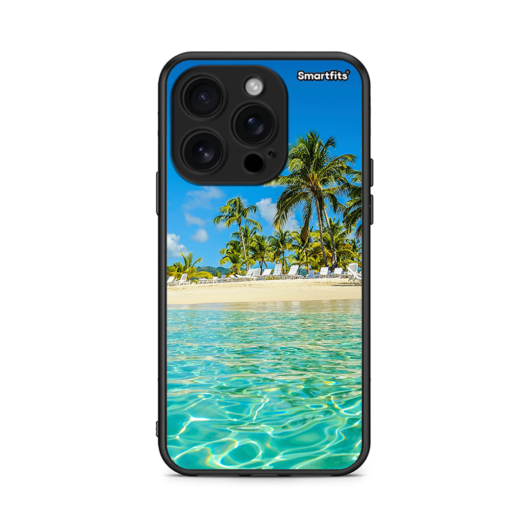 iPhone 16 Pro Tropical Vibes Θήκη από τη Smartfits με σχέδιο στο πίσω μέρος και μαύρο περίβλημα | Smartphone case with colorful back and black bezels by Smartfits